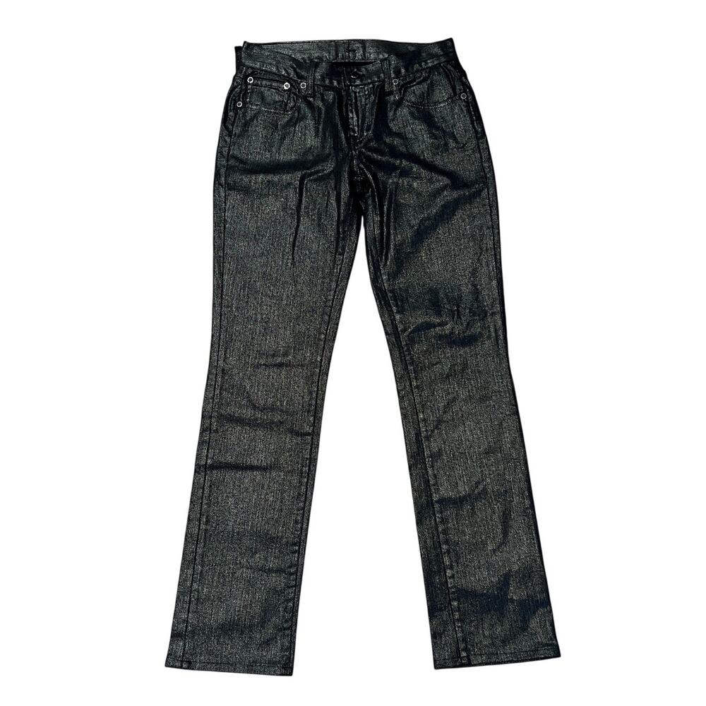 RALPH LAUREN Women's Metallic Shine Slim Jeans Size 29